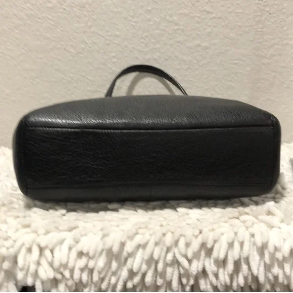 Coach Pebbled Black Leather Tote - Picture 3 of 5